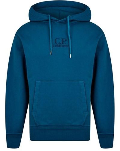 C.P. Company Cp Logo Hoody Sn42 - Blue