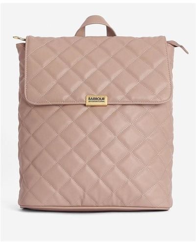 Barbour Quilted Hoxton Backpack - Pink