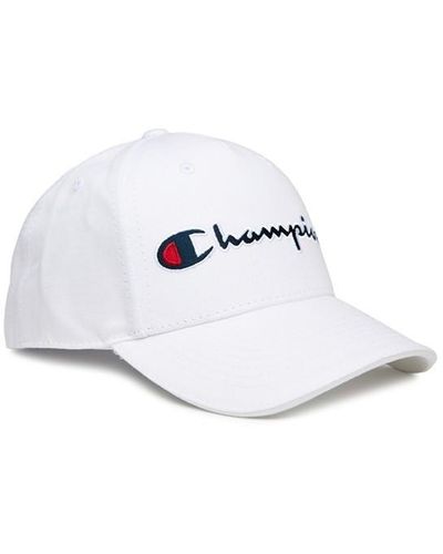 Champion Logo Cap - White