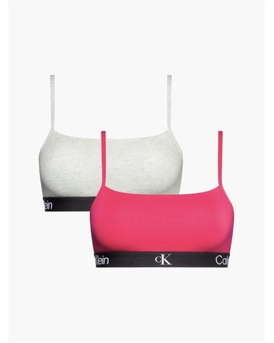 Calvin Klein Unlined Bralette 2pk - Pink