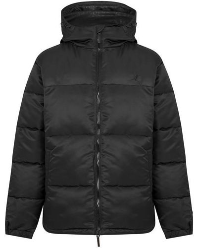 Kangol Puffer Coat - Black