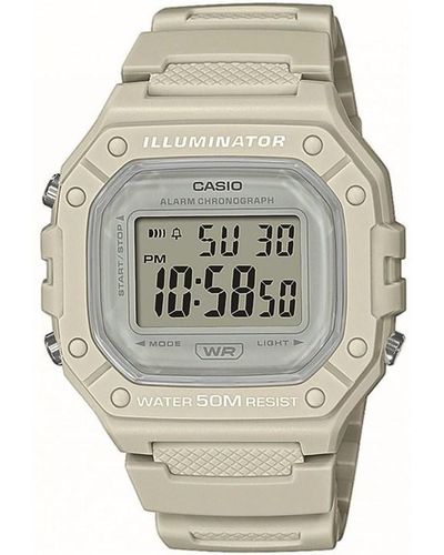 G-Shock Unisex W-218hc-8avef Alarm Watch - Metallic