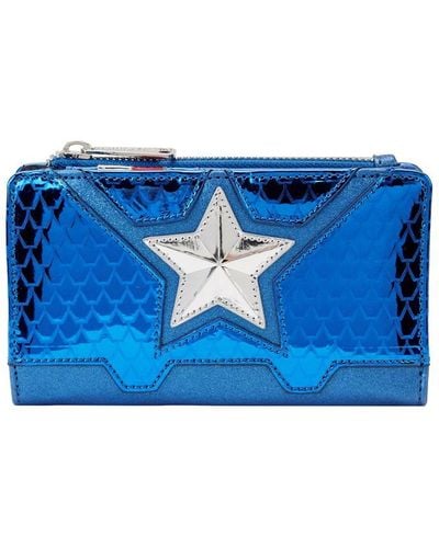 Loungefly Marvel Flap Wallet 15 - Blue