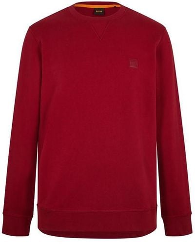 BOSS Westart Crew Sweatshirt - Red