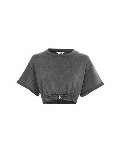 Calvin Klein Crop Top - Grey