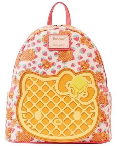 Loungefly Hello Kitty Breakfast Waffle Mini Backpack - Orange