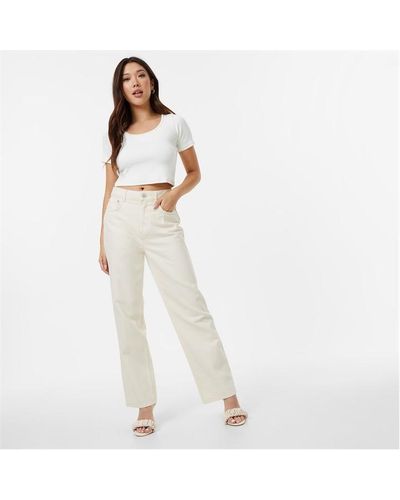 Jack Wills Hailey High Rise Jeans - White