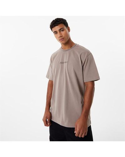 Jack Wills Jacquard T-shirt - Grey