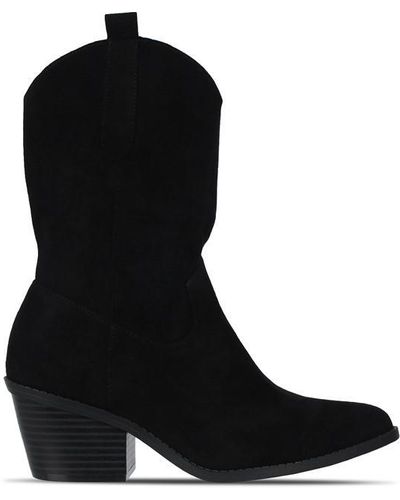 I Saw It First Western Boots - Black