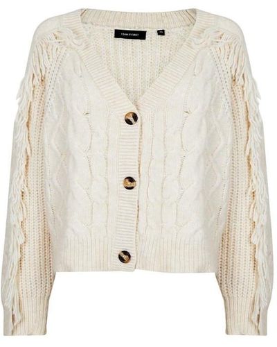 I Saw It First Cable Knit Cardigan - White