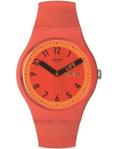 Swatch Prdly Rd Wtch S29r705 - Orange