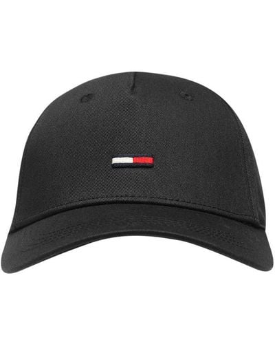 Tommy Hilfiger Embroidered Flag Cap - Black