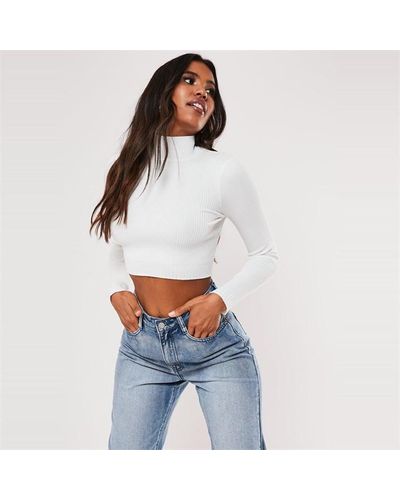 Missguided grey cheap cropped jumper