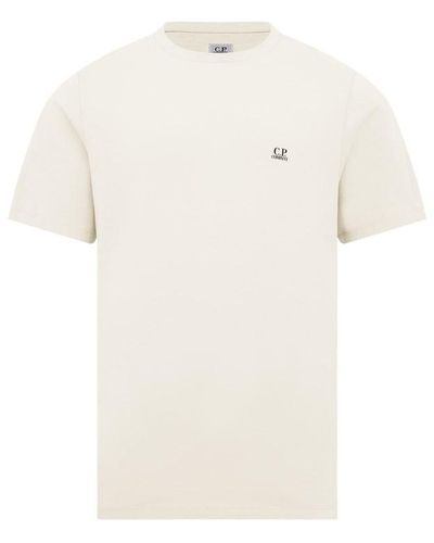 C.P. Company Reverse Goggle Print T Shirt - Natural