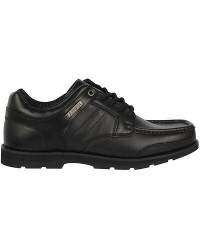 Kangol Harrow Leather Shoes Men's Loafers / Casual Shoes In Black