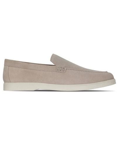 Fabric Suede Loafer Sn99 - Grey
