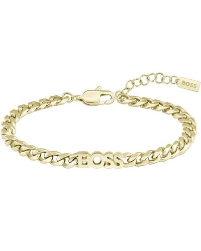 BOSS Ladies Kassy Light Gold Ip Bracelet - Metallic