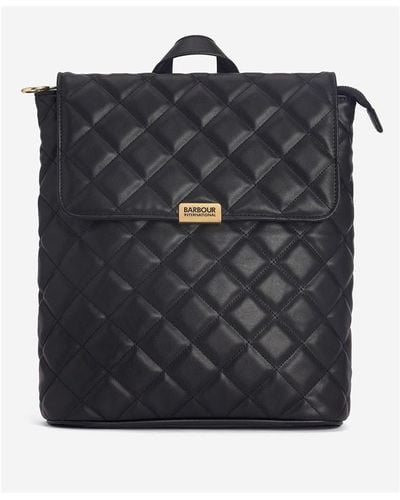 Barbour Quilted Hoxton Backpack - Black