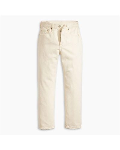 Levi's 501 Cropped Jeans - Natural