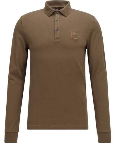BOSS Passerby Polo Shirt - Brown