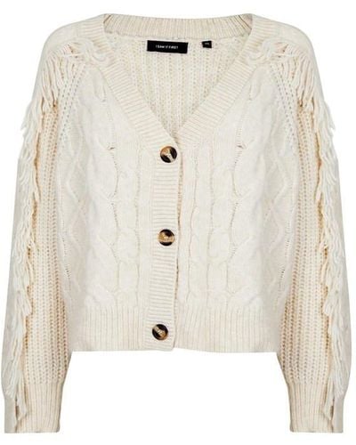 I Saw It First Cable Knit Cardigan - White