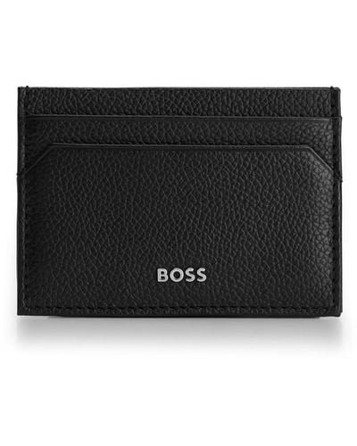 BOSS Highway Leather Card Holder - Black