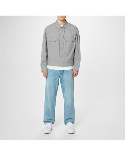 HUGO Berrik2411 Japanese Shell Overshirt - Grey
