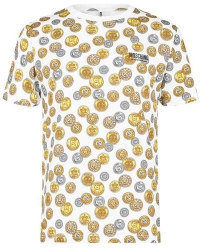 Moschino Coin T Shirt - Metallic