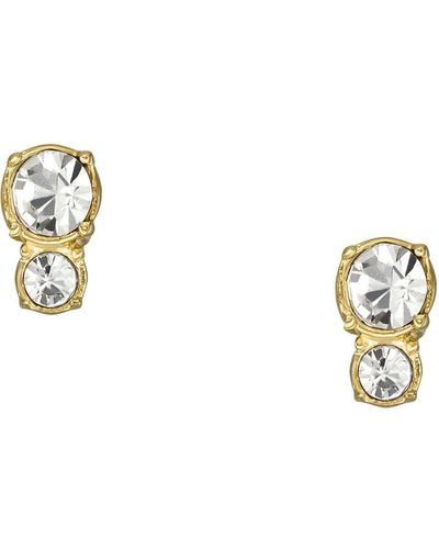 Fossil Ladies Gold Stud Earrings Jf04373710 - Metallic