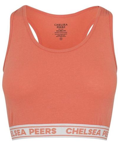 Chelsea Peers Logo Band Racerback Bralette - Orange