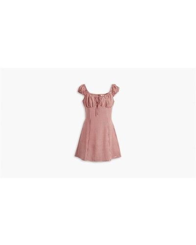 Levi's Clementine Cap-sleeve Mini Dress - Pink