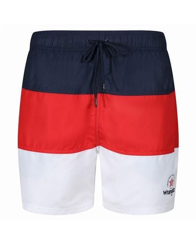 Wrangler Deltod Swim Shorts - Red