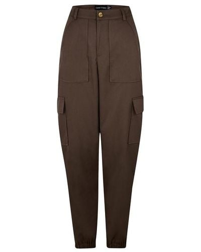 I Saw It First Tailored Cargo joggers - Brown