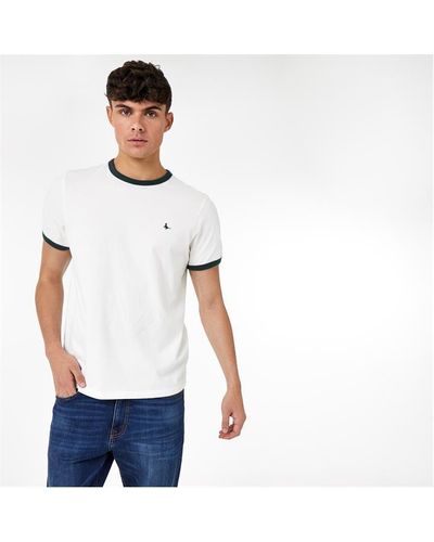 Jack Wills Pentworth Ringer T-shirt - White