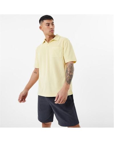 Jack Wills Towelling Polo Shirt - White