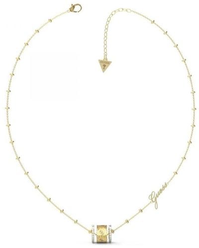 Guess Jewellery Round Harmony Necklace Ubn01153yg - Metallic