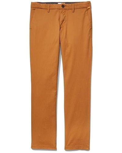Timberland Twill Chino Trousers - Brown