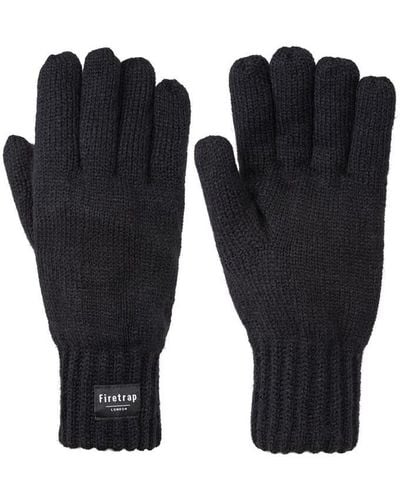 Firetrap Knit Glove 41 - Black