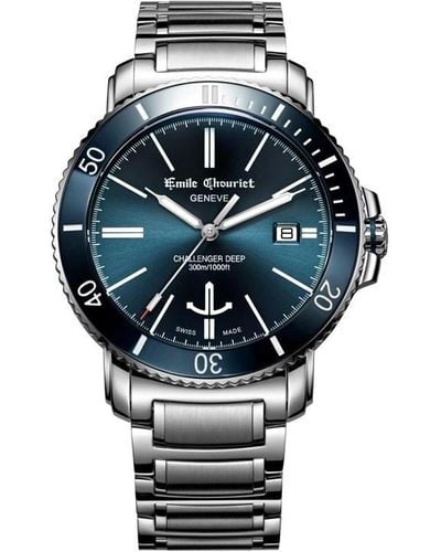 Emile Chouriet Challenger Deep Watch 08.1169.g.6.aw.98.6 - Blue
