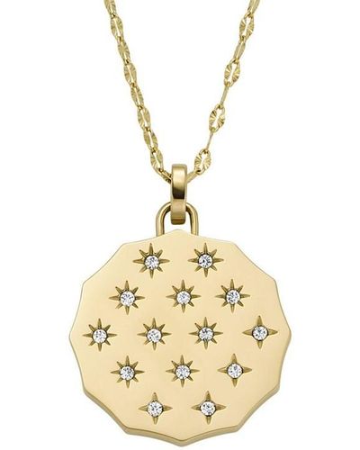 Fossil Ladies Gold Sutton Necklace Jf04382710 - Metallic