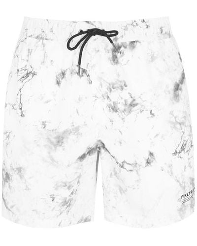 Firetrap Aop Swim Shorts - White
