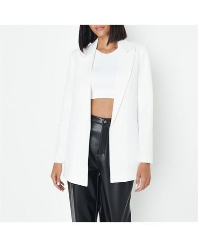 Missguided Basic Tailored Blazer - White
