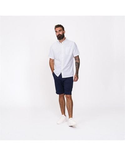 Firetrap Classic Oxford Short Sleeve Shirt - White