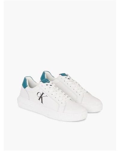 Calvin Klein Chunky Cupsole Laceup Lth Mix - White