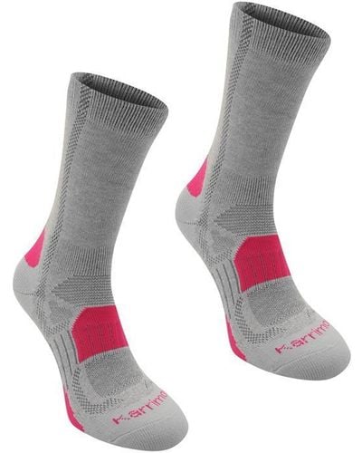 Karrimor 2 Pack Walking Socks Ladies - Grey