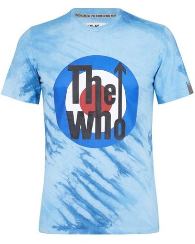 Replay The Who Tie Dye T Shirt - Blue