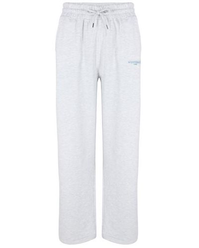 I Saw It First West Coast Graphic Wide Leg Joggers - White