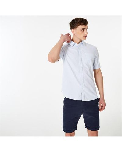 Jack Wills Stripe Oxford Shirt - White