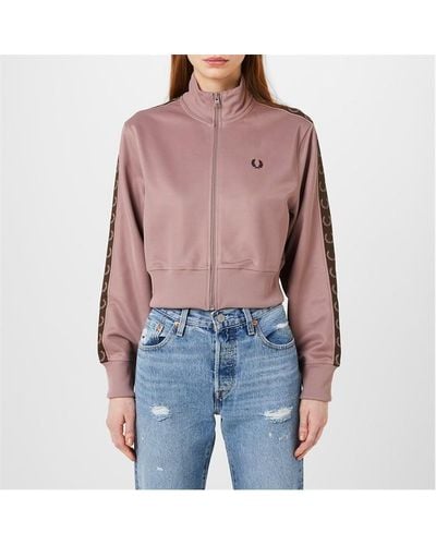 Fred Perry Fred Crop Track Jkt Ld34 - Pink