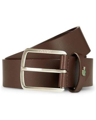 Lacoste Leather Belt - Brown